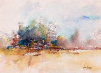 Ejaz Khan, 11 x 15 Inch, Water Color on Paper, Abstract Painting, AC-EJK-006